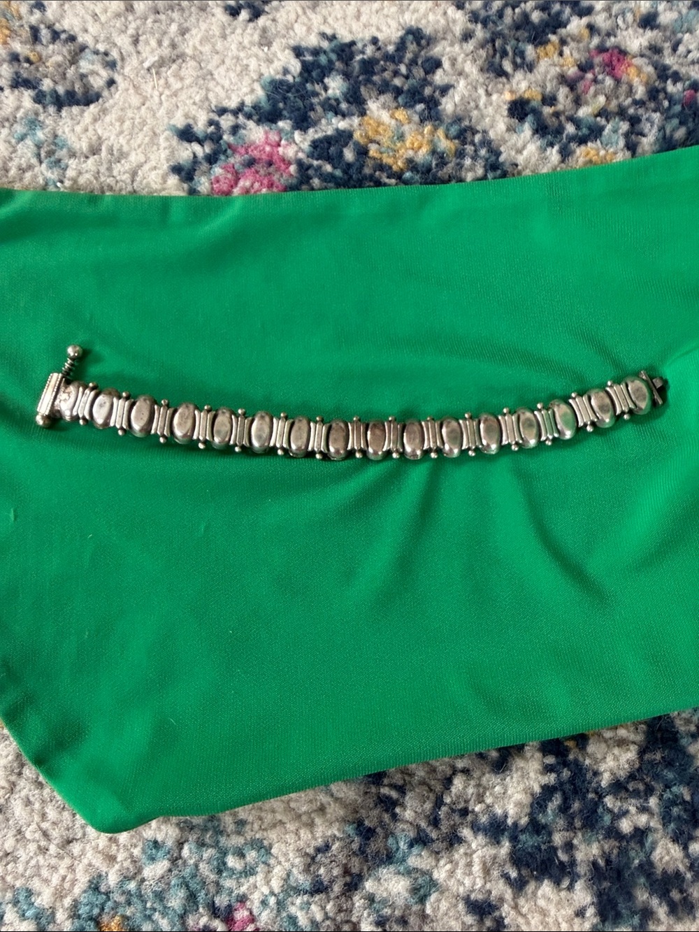 Sterling Silver Oval Link Bracelet - Silver